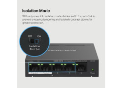 MERCUSYS 5Port 1Gbps (4xPoE+) MS105GP