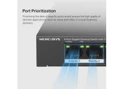 MERCUSYS 8Port 1Gbps (7xPoE+) MS108GP