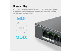 MERCUSYS 8Port 1Gbps (7xPoE+) MS108GP