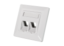 Inbouwdoos 2xKeystone Module LogiLink Signal Wit