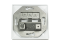 Inbouwdoos 2xKeystone Module LogiLink Signal Wit