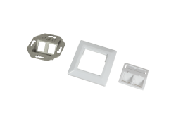Inbouwdoos 2xKeystone Module LogiLink Signal Wit
