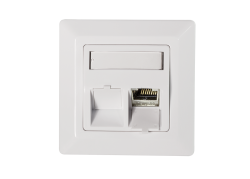 Inbouwdoos 2xKeystone Module LogiLink Signal Wit