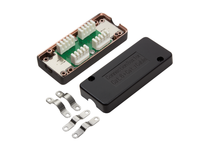 Verbindingsdoos Cat6/6A/7 LogiLink Zwart