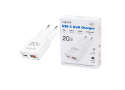 Lader 230V 1xUSB-C 20W+1xUSB-A 18W LogiLink Zwart