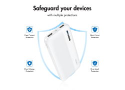 Power Bank 10000mAh LogiLink 1xUSB-C, 2x USB-A Wit