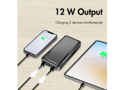 Power Bank 20000mAh LogiLink 2x USB-A Zwart