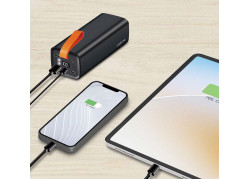 Power Bank 50000mAh LogiLink 2xUSB-C, 3x USB-A Zwart