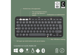 DT Logitech Pebble Keys 2 K380s Graphite Bluetooth