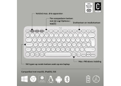DT Logitech Pebble Keys 2 K380s Wit Bluetooth