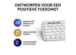 DT Logitech Pebble Keys 2 K380s Wit Bluetooth