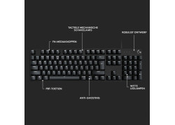 KB Logitech G G413 SE Zwart bedraad GL Tactile