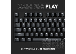 KB Logitech G G413 TKL SE Zwart bedraad Tactile