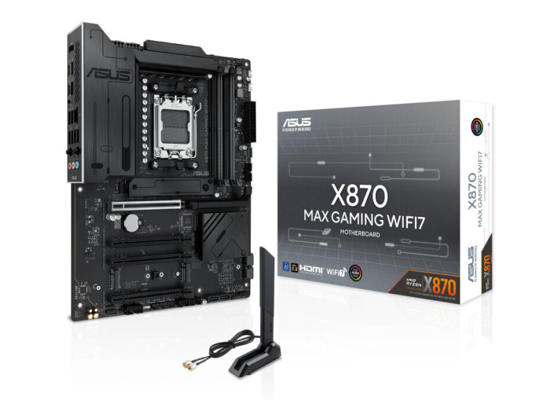 ASUS AM5 X870 MAX GAMING WIFI7 - DDR5/3xM.2/HDMI/4xUSB-C