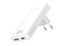 Lader 230V 1xUSB-C 65W+1xUSB-A 18W LogiLink Zwart