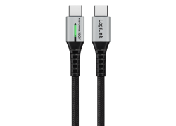 USB-C 2.0(M) <> USB-C(M) 2.0m LogiLink 100W/480Mbps zw.