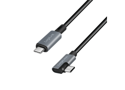 USB-C 2.0(M) 90&deg; <> USB-C(M) 2.0m LogiLink 100W zwart