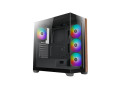 Case Azza Neptun Midi Tower RGB Zwart, Hout