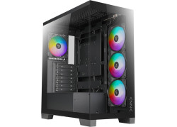 Case Azza Cove Midi Tower RGB Temp Glass Zwart