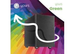 YOURS GREEN | AMD Ryzen 5 5500GT | 16GB RAM | 1TB SSD | HDMI | Windows 11 Professional | Small Form Factor Behuizing