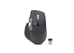 ACT Draadloze multi-connect muis Bluetooth en USB ontvanger, oplaadbaar, 4800 DPI met stille klik, snel scrolwiel en duimscrolwi