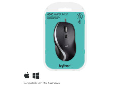 Logitech M500 | 1000 DPI Laser Sensor | Bedrade USB Muis | 7 Knoppen | Supersnel Scrollwiel | Rechtshandig | Zwart
