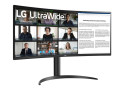 LG 34WR55QK B | 34" Curved Ultrawide | 3440 x 1440 | Wide Quad HD | Zwart | Power Delivery | USB hub
