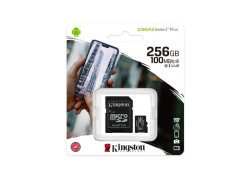 Kingston Canvas Select Plus | MicroSDXC | 256GB | Class 10 | UHS-I U1