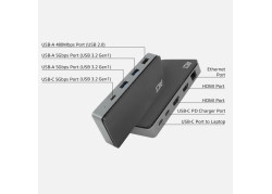 ACT AC7093 | USB-C 4K Docking Station | 2x HDMI + Ethernet + USB-C/USB-A + PD | 1m Kabel | OPEN BOX