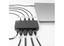 ACT AC7093 | USB-C 4K Docking Station | 2x HDMI + Ethernet + USB-C/USB-A + PD | 1m Kabel | OPEN BOX