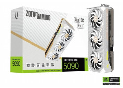 ZOTAC GAMING RTX 5090 SOLID OC | 32 GB GDDR7 VRAM | 4K Gaming & AI | Videokaart | GPU | Nvidia | White Edition