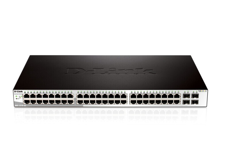 D-Link DGS-1210-52 netwerk-switch Managed L2 Gigabit Ethernet (10/100/1000) 1U Zwart
