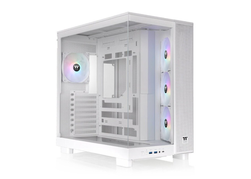 Thermaltake View 380 XL TG ARGB | Mid Tower Case | Snow (CA-11E-00M6WN-00)