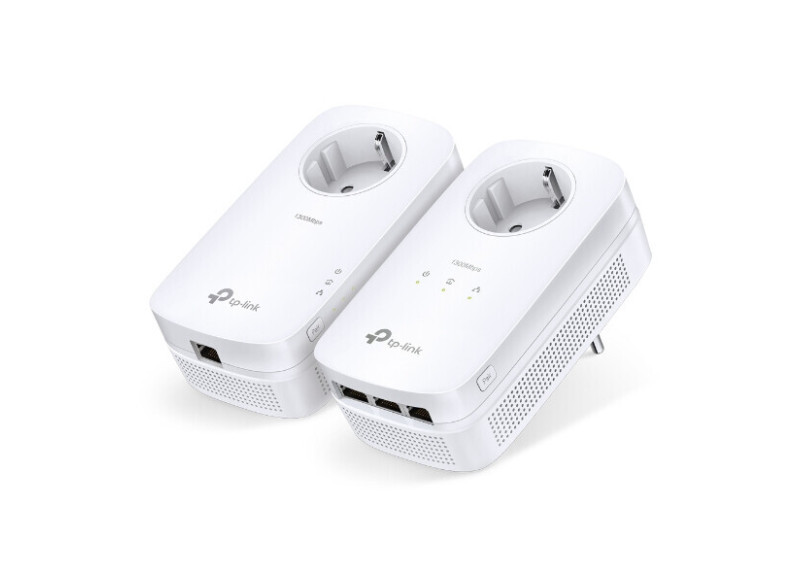 TP-Link TL-PA8033P KIT | Powerline Adapter Set | 1300 Mbps | 3x Gigabit Ethernet | Met Stopcontact | Wit