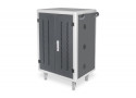 DIGITUS DN-45002 | Laadwagen 30 Devices | USB Opladen | Geschikt voor 15.6" Laptops en Tablets | Verrijdbaar | Zwart