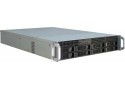 Inter-Tech IPC 2U-2408 Rack Zwart, Roestvrijstaal