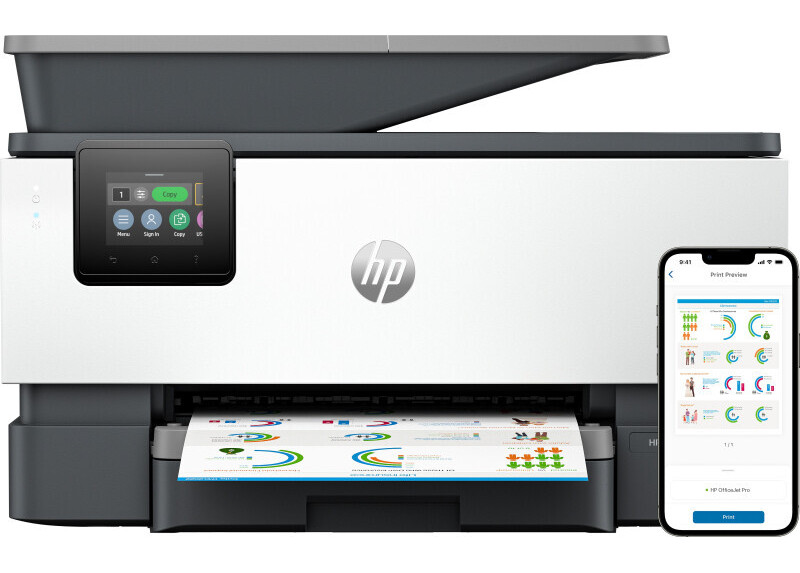 HP OfficeJet Pro 9120b | All-in-One Inkjetprinter | 4800 x 1200 DPI | Wi-Fi | Kleur | ADF