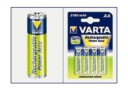 AA Varta 2100mAh NiMH 4 stuks blisterverpakking