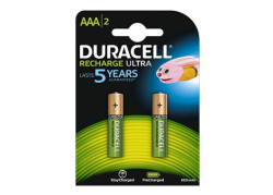AAA Duracell Recharge Ultra 900mAh NiMH 2 stuks blister