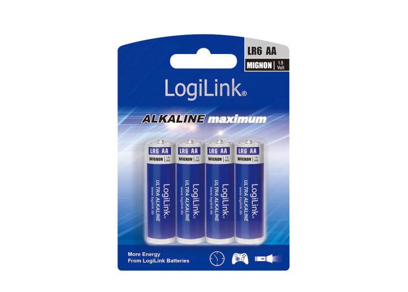 LogiLink Ultra Power batterij AA blister 4-stuks
