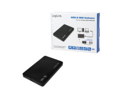 2.5" Logilink Enclosure USB-micro 3.0 / SATA /Zwart