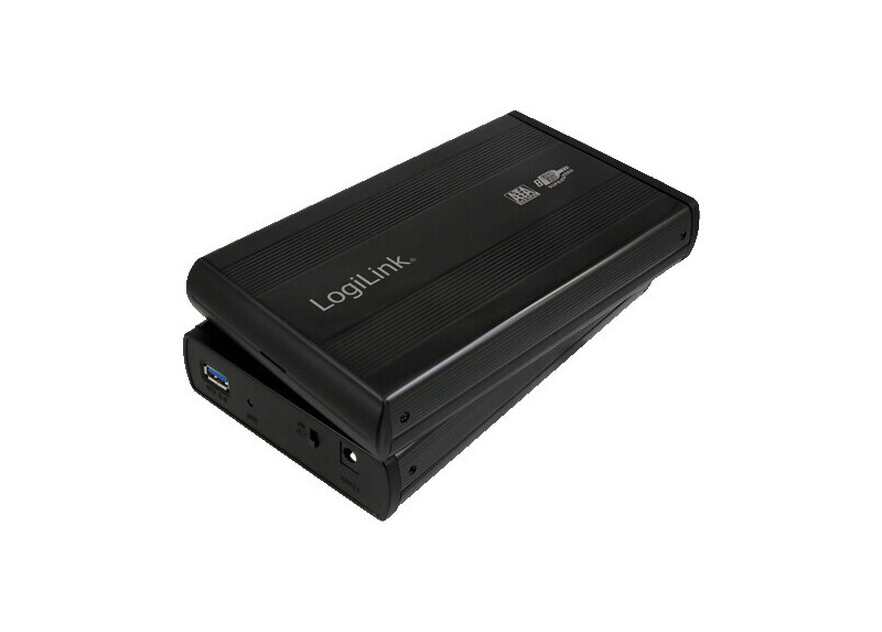 3.5" LogiLink Enclosure USB-A 3.0 / SATA / Zwart