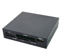 3,5" LogiLink All-in-One Zwart Plastic USB-A 2.0