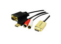 HDMI (M) --> VGA / Audio / USB-A 2.0 (M) 2.00m LogiLink