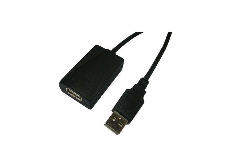 USB-A 2.0 (M) --> (F) 5.00m Verlenging LogiLink Zwart