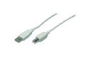 USB-A 2.0 (M) --> USB-B 2.0 (M) 3.00m LogiLink Grijs