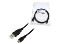 USB-A 2.0 (M) --> USB-micro-B (M) 1.80m LogiLink Zwart