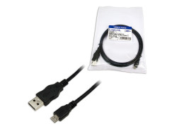 USB-A 2.0 (M) --> USB-micro-B (M) 1.80m LogiLink Zwart