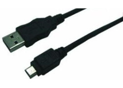 USB-A 2.0 (M) --> USB-mini-B (M) 1.80m LogiLink Zwart