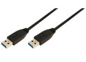 USB-A 3.0 (M) <--> USB-A 3.0 (M) 1.00m LogiLink Zwart
